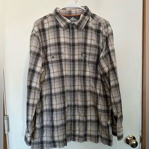 Croft& Barrow XL Quick Dry Shirt Plaid roll tab  sleeve button down